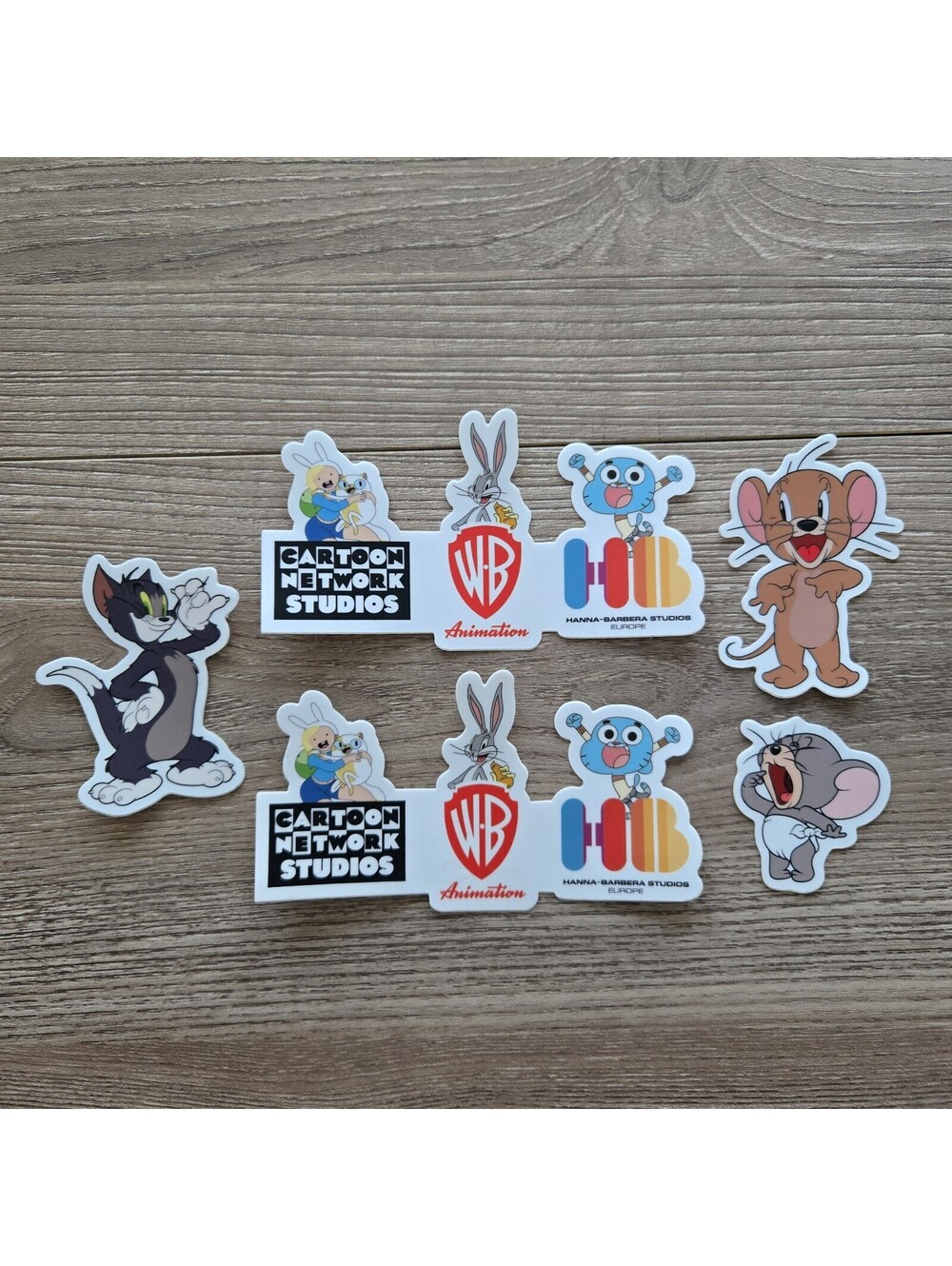 RARE Warner Bros Animation Employee Promo Sticker Lot Fionna & Cake GUMBALL